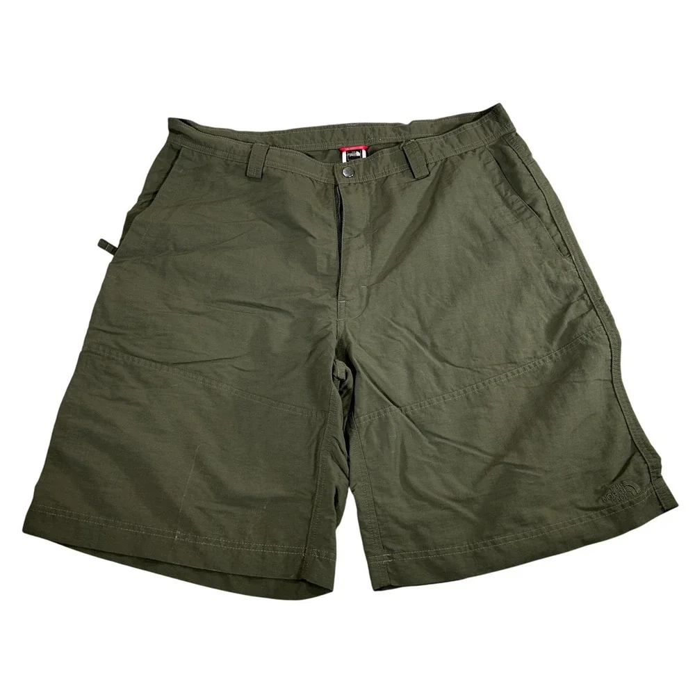 The North Face Men's Cargo Shorts Olive Green Outdoor Size 38